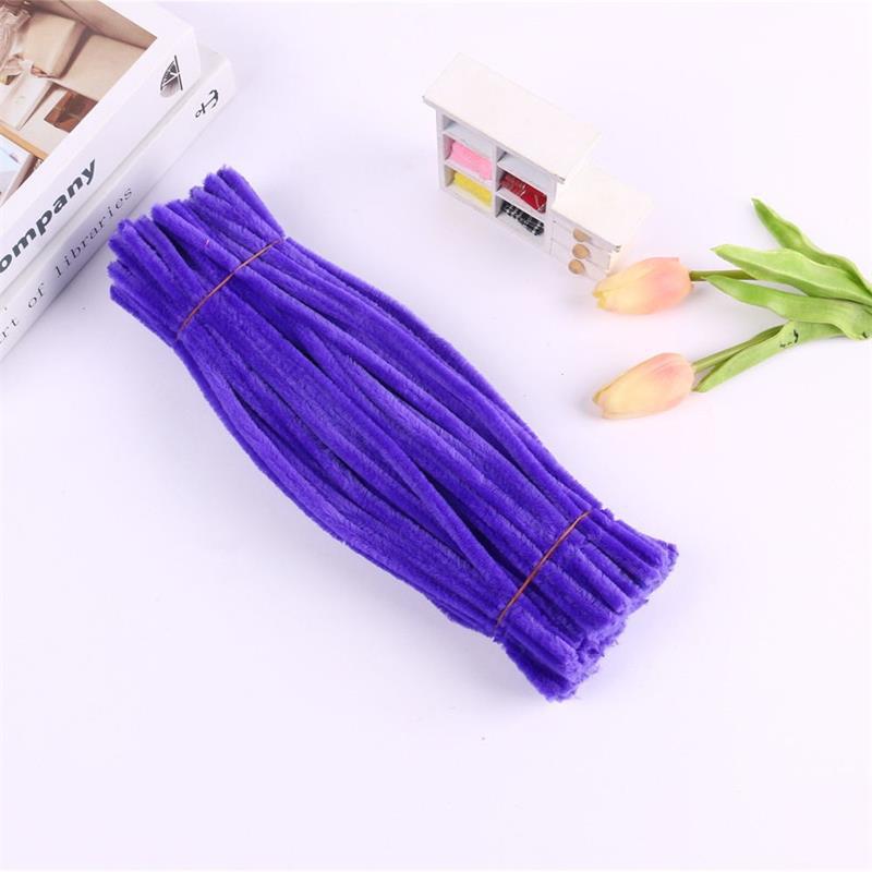 DIY raw material pipe cleaner fuzzy wire chenille stems multi color for flowers home craft cute animal birthday gift