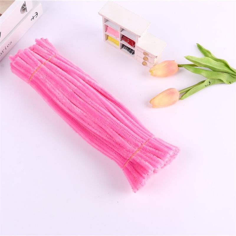 DIY raw material pipe cleaner fuzzy wire chenille stems multi color for flowers home craft cute animal birthday gift