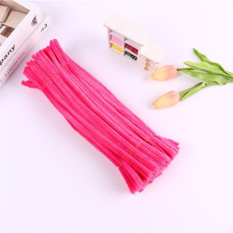 DIY raw material pipe cleaner fuzzy wire chenille stems multi color for flowers home craft cute animal birthday gift