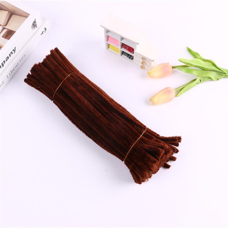 DIY raw material pipe cleaner fuzzy wire chenille stems multi color for flowers home craft cute animal birthday gift