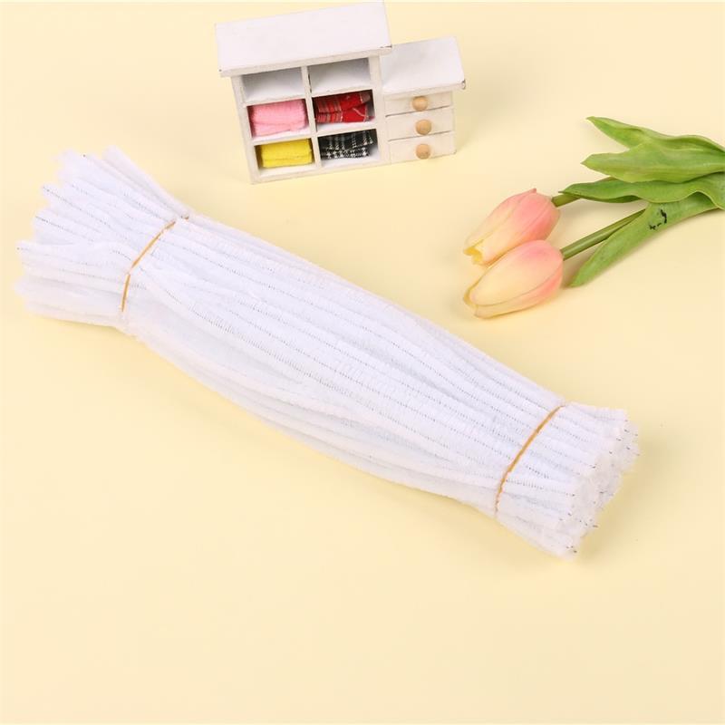 DIY raw material pipe cleaner fuzzy wire chenille stems multi color for flowers home craft cute animal birthday gift