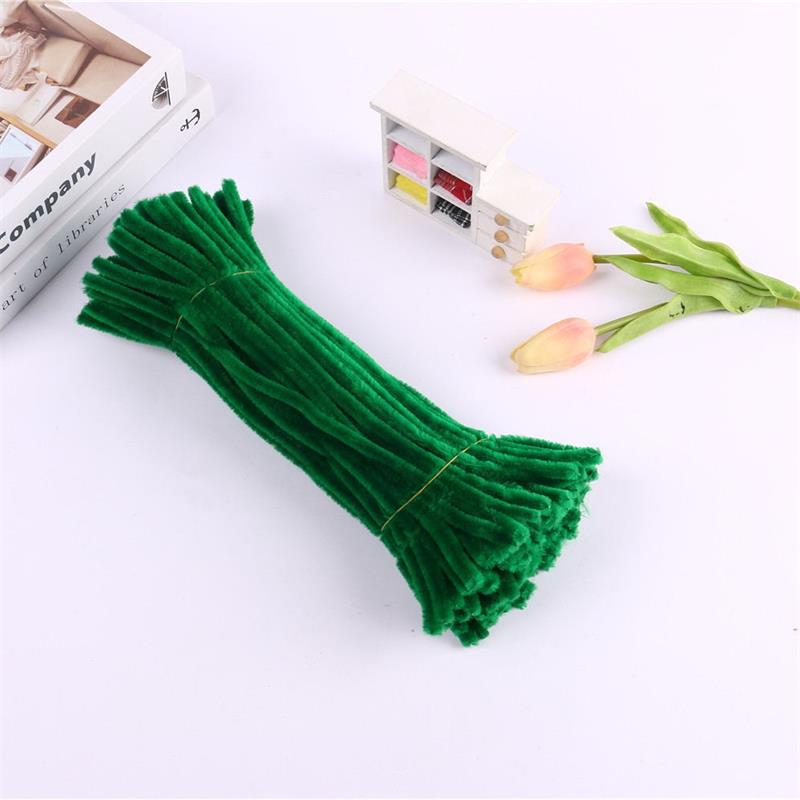 DIY raw material pipe cleaner fuzzy wire chenille stems multi color for flowers home craft cute animal birthday gift