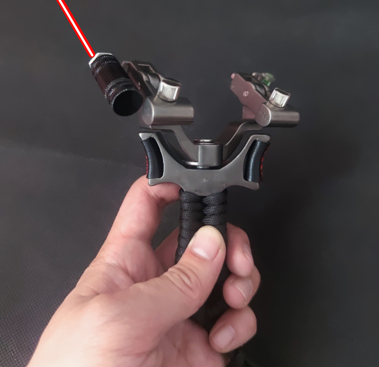 Powerful Catapult Laser Aiming Slingshot Archery Hunting Slingbow Shooting Games