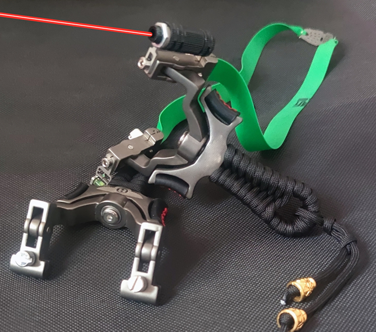 Powerful Catapult Laser Aiming Slingshot Archery Hunting Slingbow Shooting Games