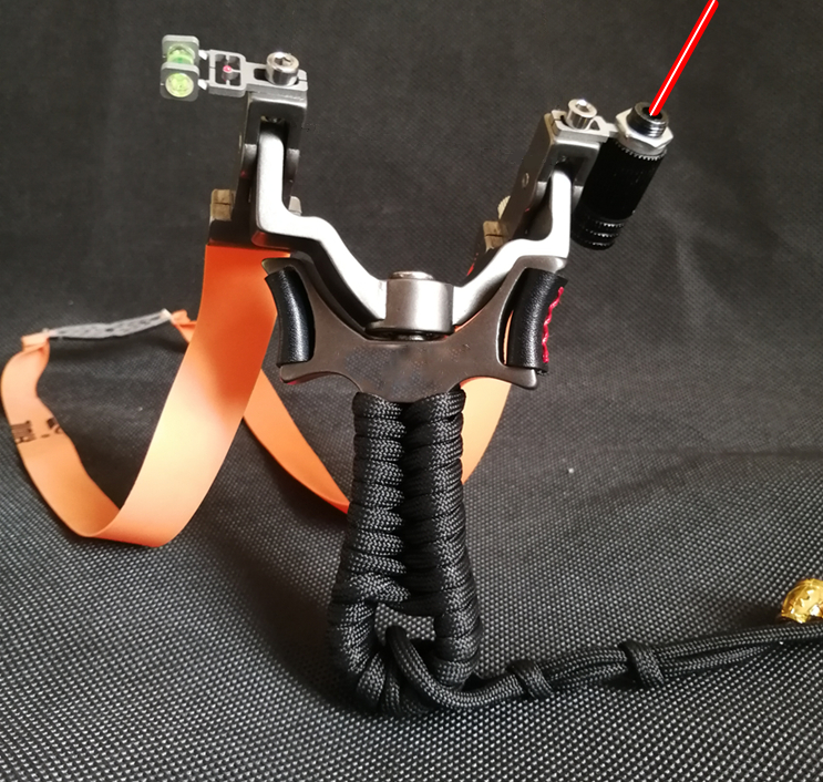 Powerful Catapult Laser Aiming Slingshot Archery Hunting Slingbow Shooting Games