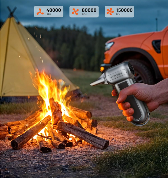 Electric Air Duster-150000RPM Super Power Cordless Air Duster, Rechargeable Brushless Motor Durable Blower, Adjustable Dust Blower for Computer, Keyboard, Outdoor, House and Car