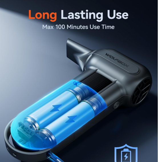 Electric Air Duster-150000RPM Super Power Cordless Air Duster, Rechargeable Brushless Motor Durable Blower, Adjustable Dust Blower for Computer, Keyboard, Outdoor, House and Car