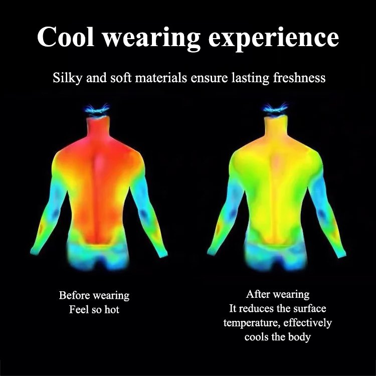 Мъжка риза, изработена от еластична ледена коприна