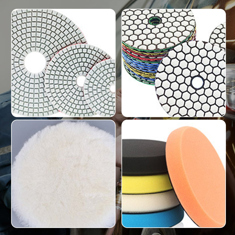 Discuri suport din aluminiu de 3“, 4“, 5“ cu filet pentru șlefuire și lustruire