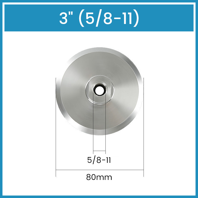 Discuri suport din aluminiu de 3“, 4“, 5“ cu filet pentru șlefuire și lustruire