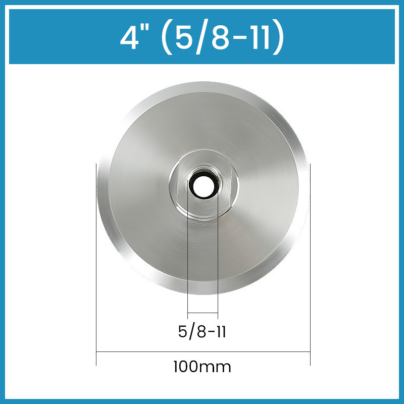 Discuri suport din aluminiu de 3“, 4“, 5“ cu filet pentru șlefuire și lustruire