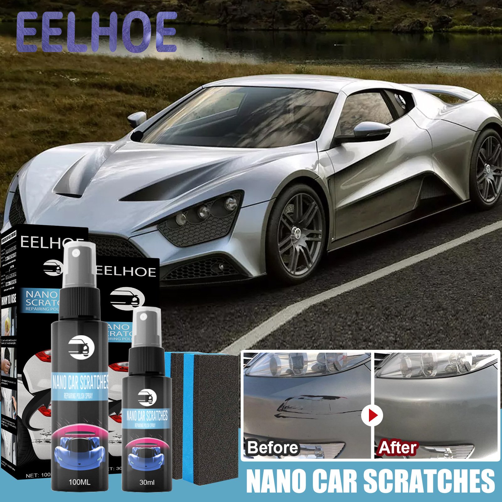 🔥🔥Last Day 50% OFF🔥🔥 Car Scratch Repair Spray（🚙 suitable for all colors car paint）