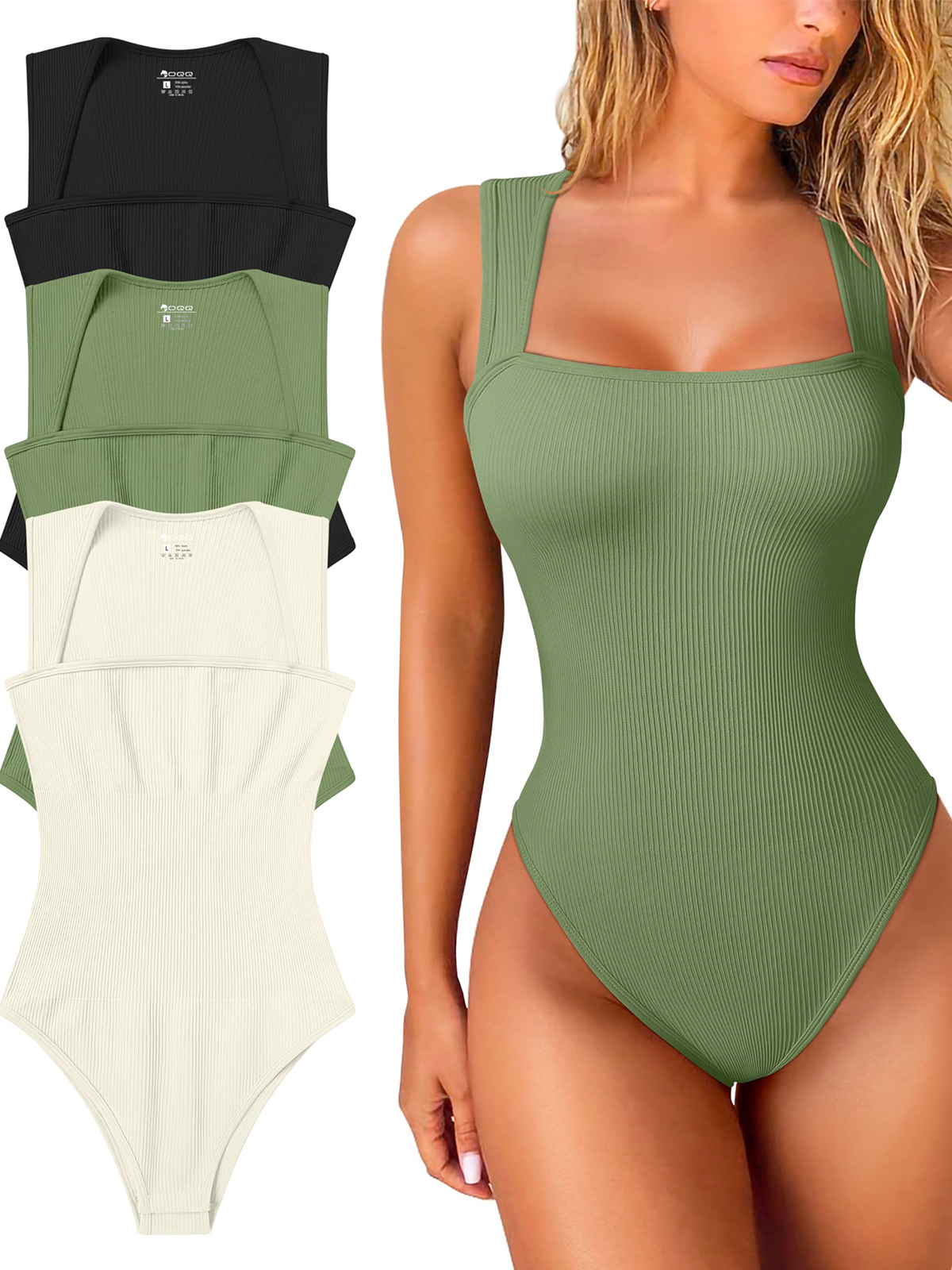 Ribbed Sleeveless Bodysuit