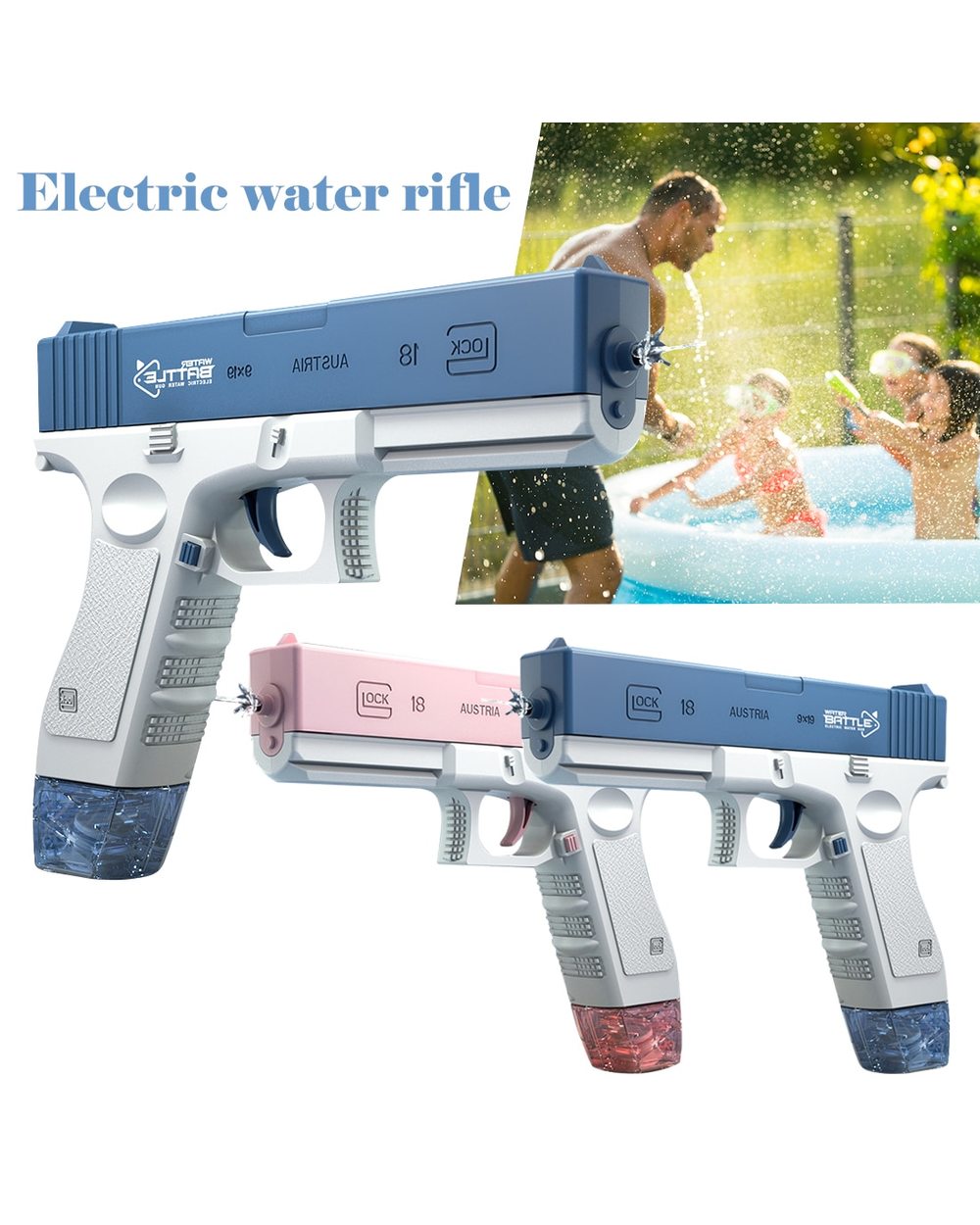 🔥HOT SALE- 49%OFF🔫 - AUTO WATER GLOCK【BUY 2 FREE SHIPPING】