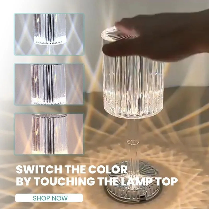 🔥🔥Touching Control Crystal Lamp💡