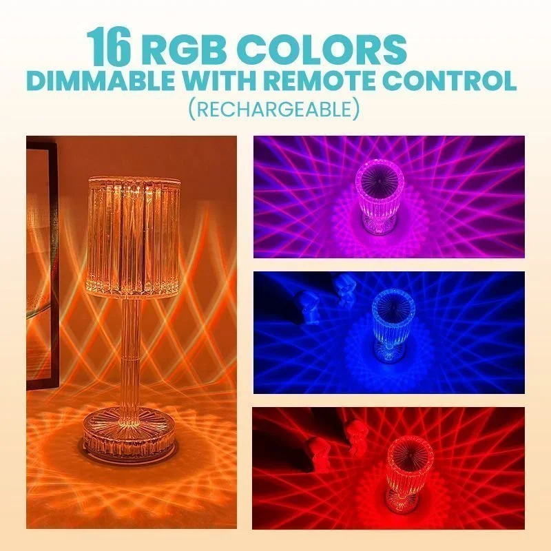 🔥🔥Touching Control Crystal Lamp💡
