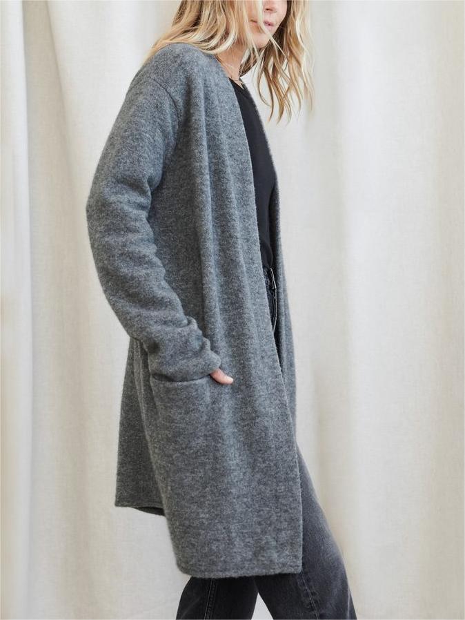 Long Patch Pocket Sweater Coatp (Buy 2 Free Shipping)