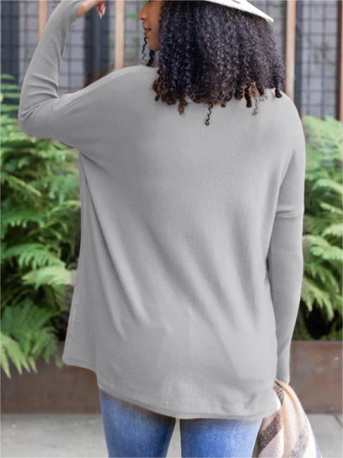 Long Sleeve Thumbhole Sweater Pocket Tunic (Buy 2 Free Shipping)