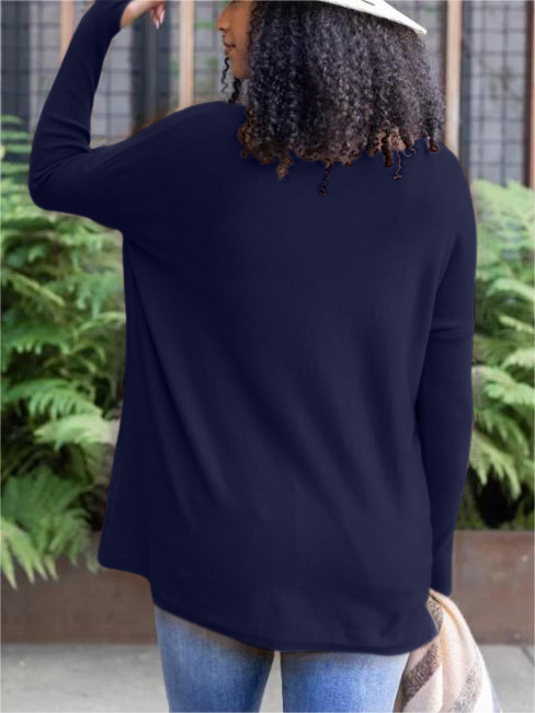Long Sleeve Thumbhole Sweater Pocket Tunic (Buy 2 Free Shipping)