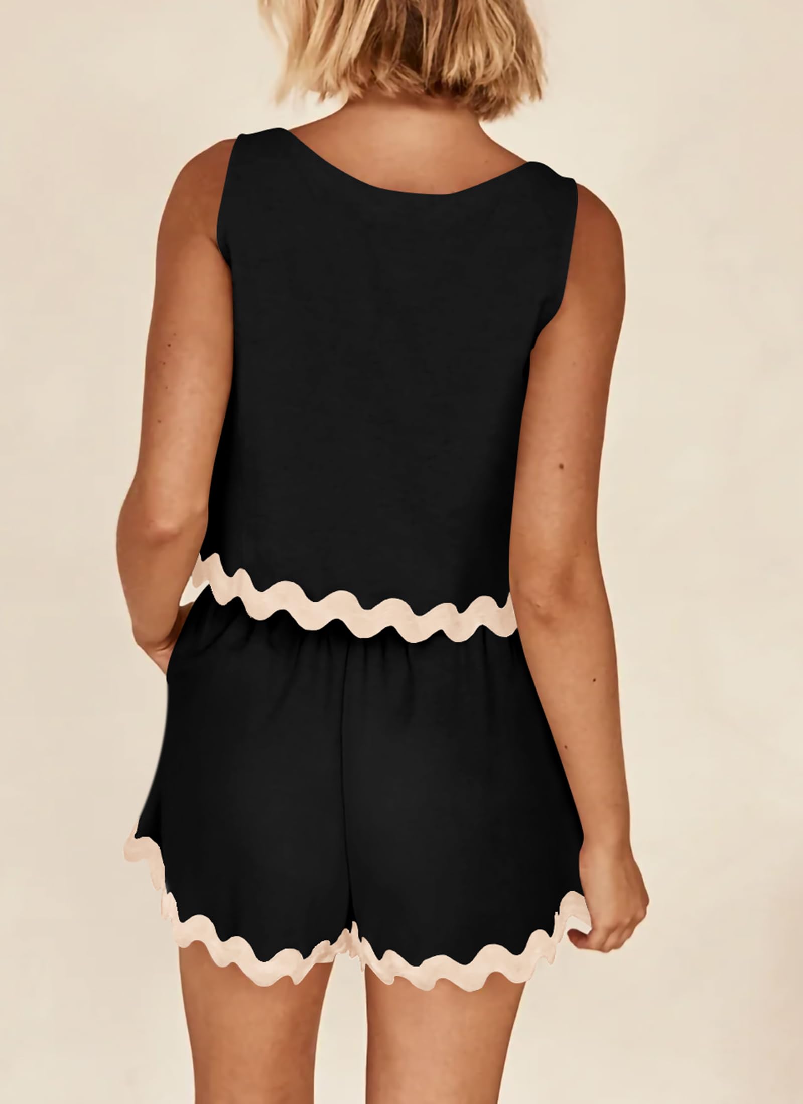 Women's Casual Vest High Waisted Shorts Set (Buy 2 Free Shipping)