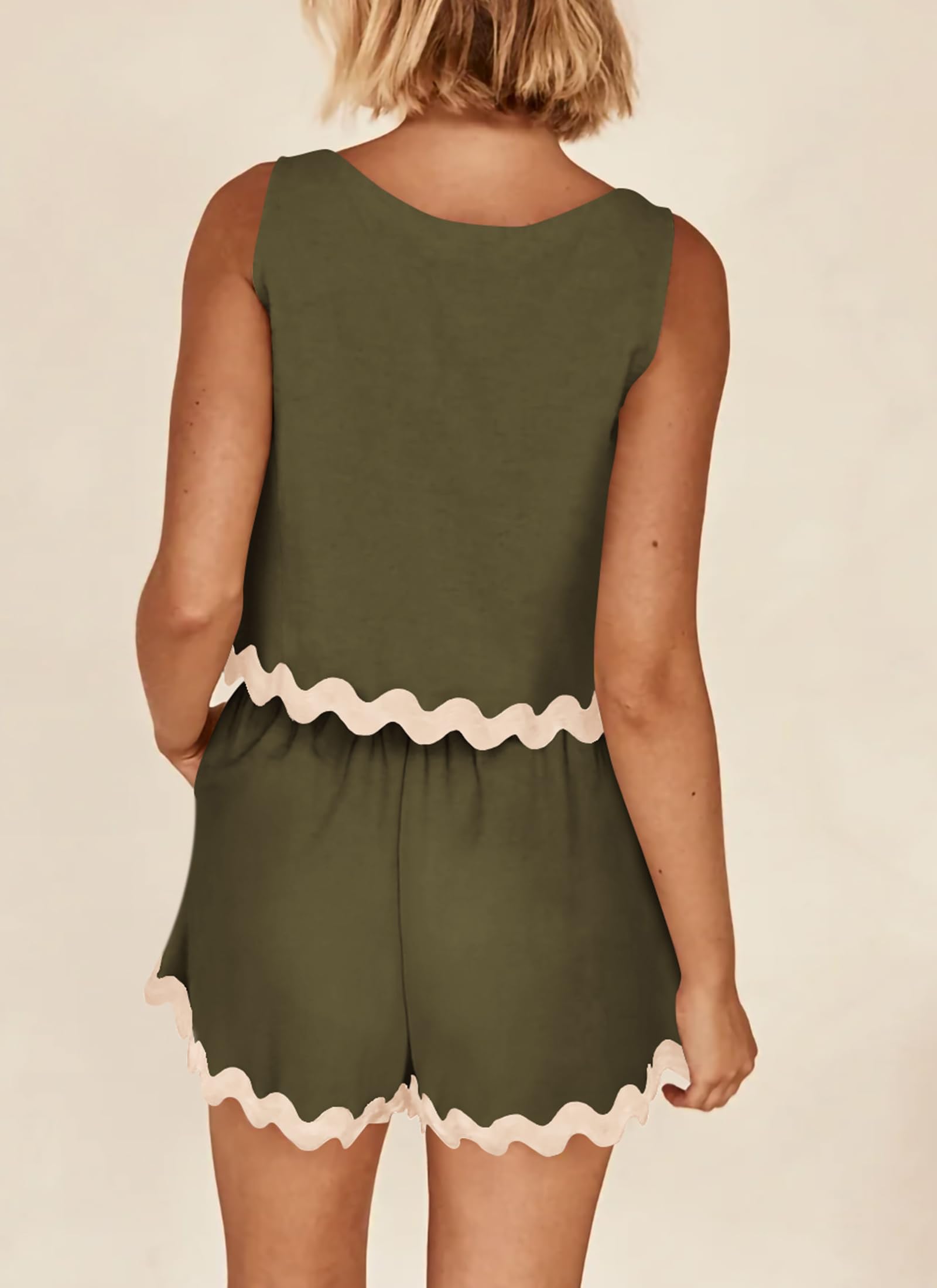 Women's Casual Vest High Waisted Shorts Set (Buy 2 Free Shipping)