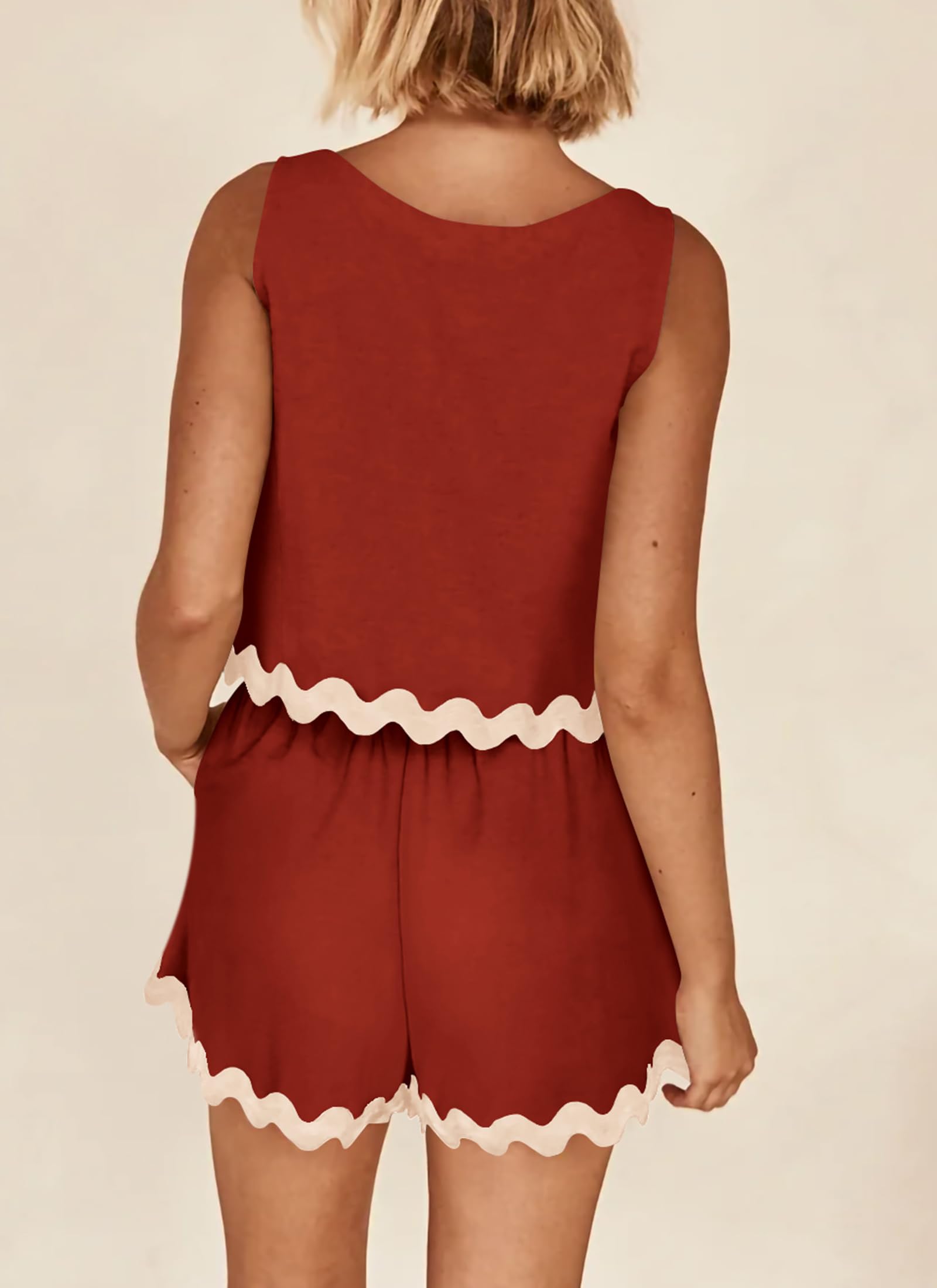 Women's Casual Vest High Waisted Shorts Set (Buy 2 Free Shipping)