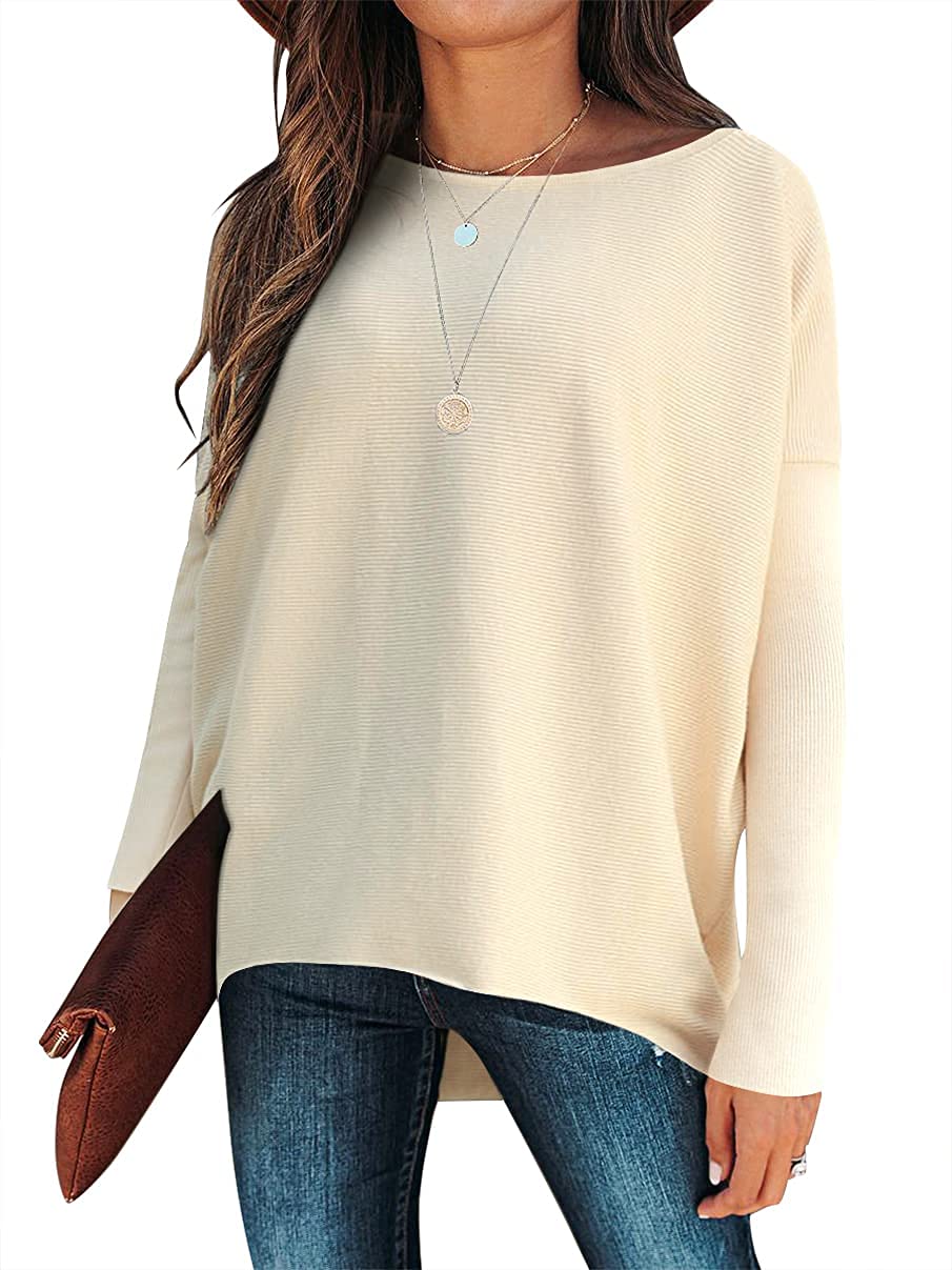 Casual Dolman Sleeve Knitted Pullover Sweater (Buy 2 Free Shipping)