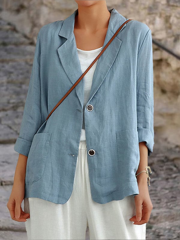 Versatile Casual Loose Suit Jacket (Buy 2 Free Shipping)-Pink Laura