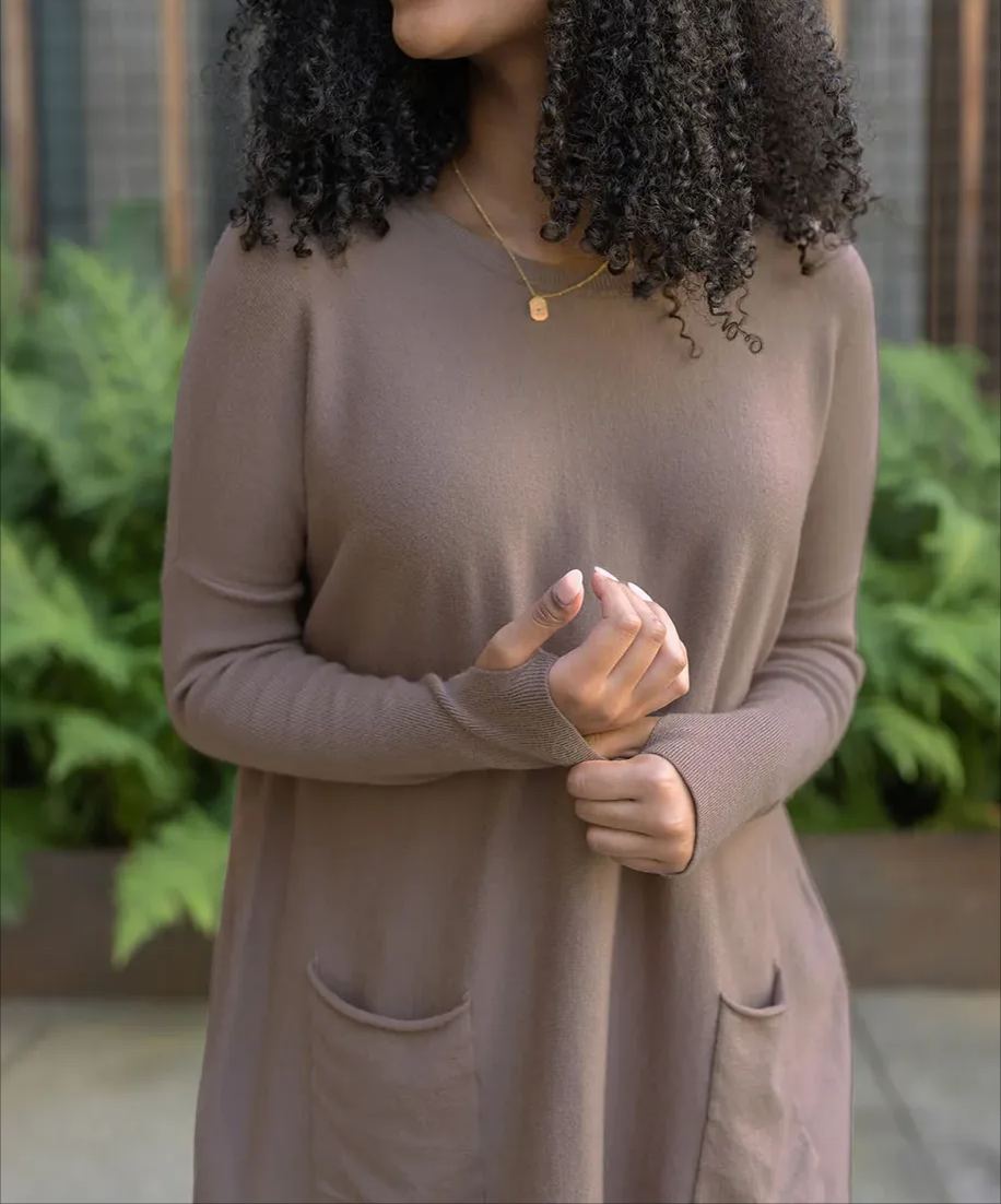 Long Sleeve Thumbhole Sweater Pocket Tunic (Buy 2 Free Shipping)