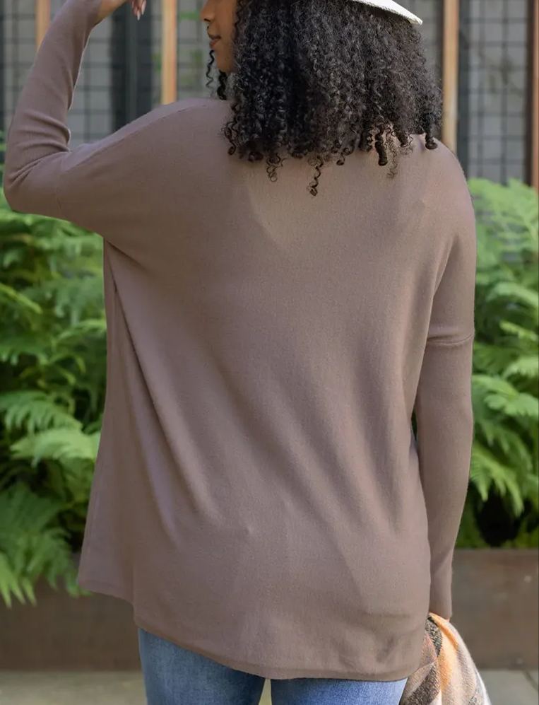 Long Sleeve Thumbhole Sweater Pocket Tunic (Buy 2 Free Shipping)