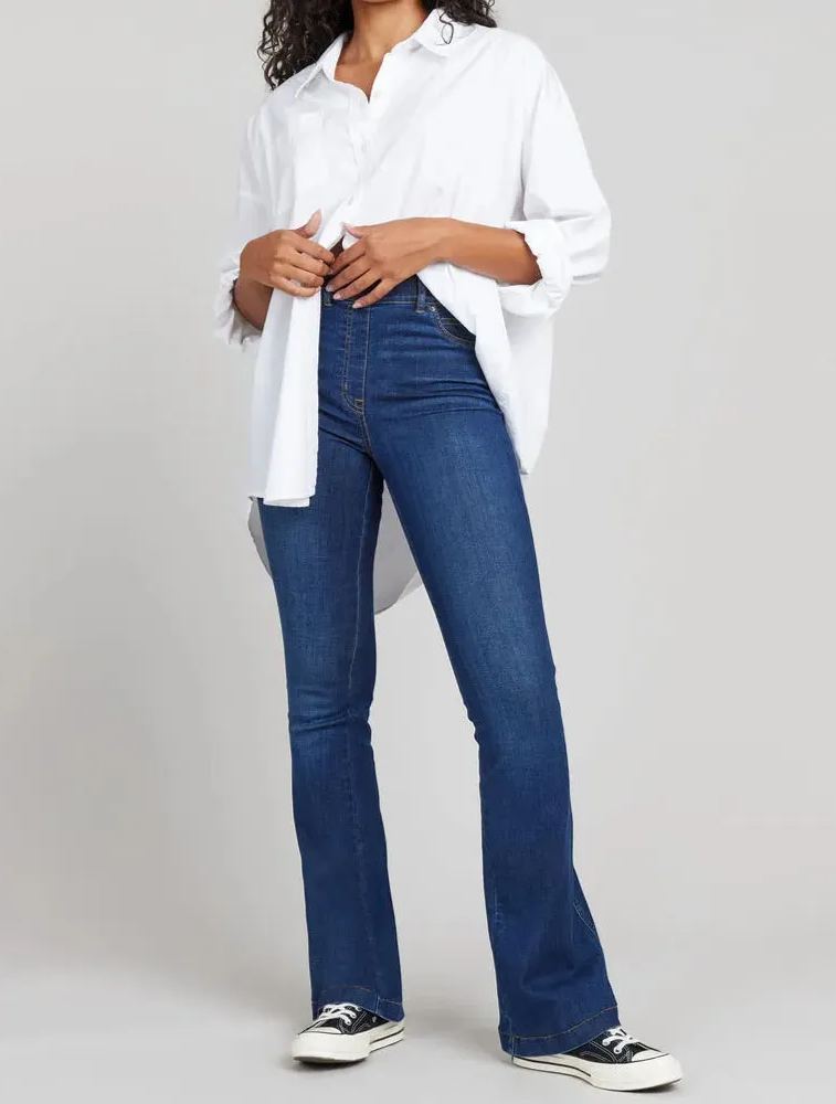 New Fitted Vintage Flared Jeans (Buy 2 Free Shipping)-Pink Laura