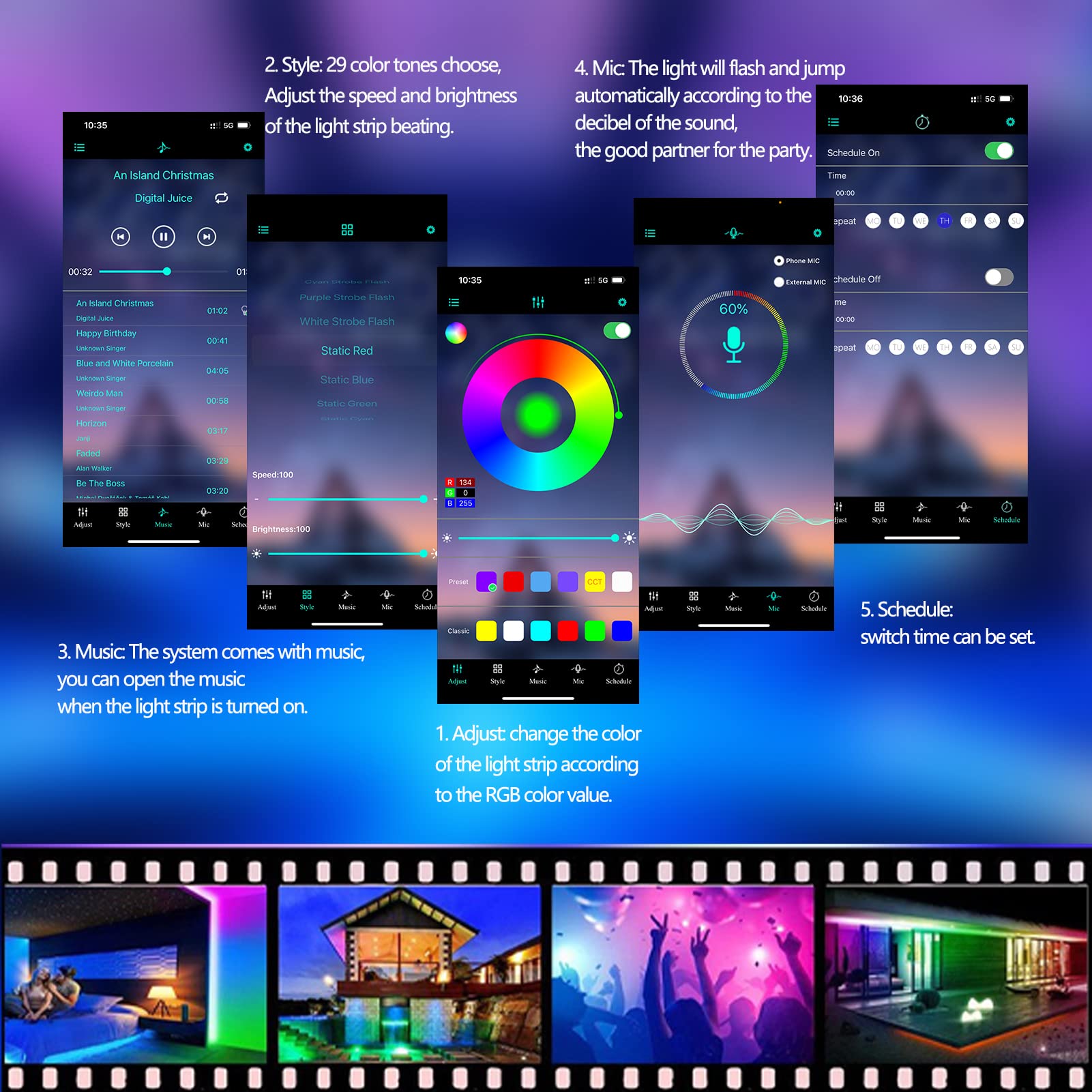 Blotout 4 Layer Farmhouse Coffee Bar Cabinet With Power Outlet & LED Light, 57" Barn Door Buffet Cabinet Kitchen Storage With Adjustable Shelves