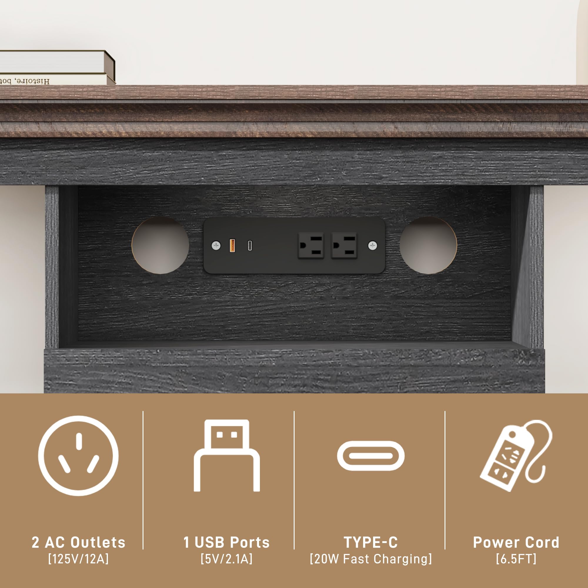 83" Electric Fireplace with Mantel