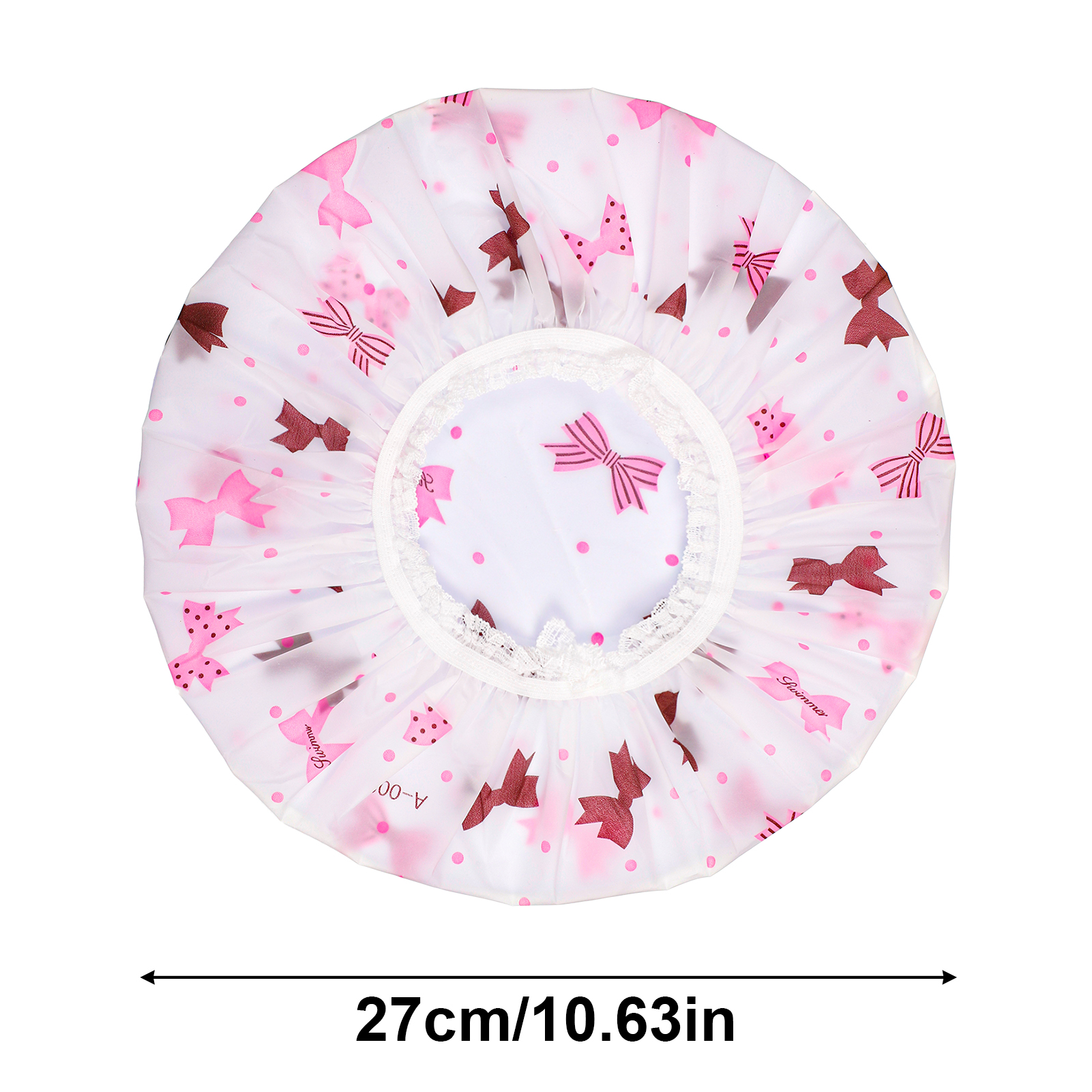 Taihexin 3 Pcs Shower Cap for Women, Waterproof Bath Caps, EVA Reusable Shower Caps, Elastic Band Bath Hair Hat, Double Protection Layers Elastic, Medium Size