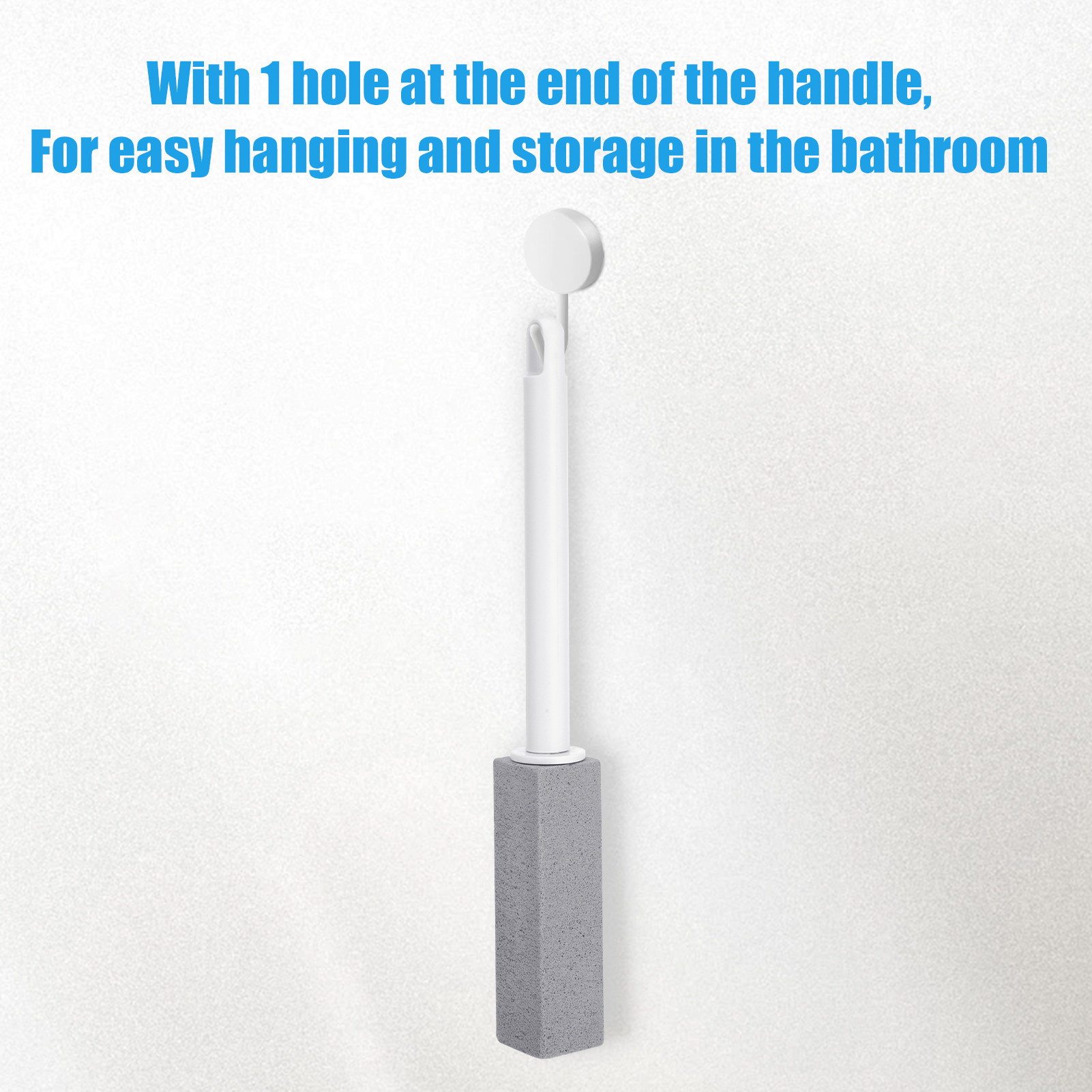 6 Pack Pumice Stick Toilet Bowl Cleaner Kit - with Long Handle & Replaceable Stones - Effortless Removal of Stubborn Hard Water Stains & Buildup - Toilet Pumice Stone