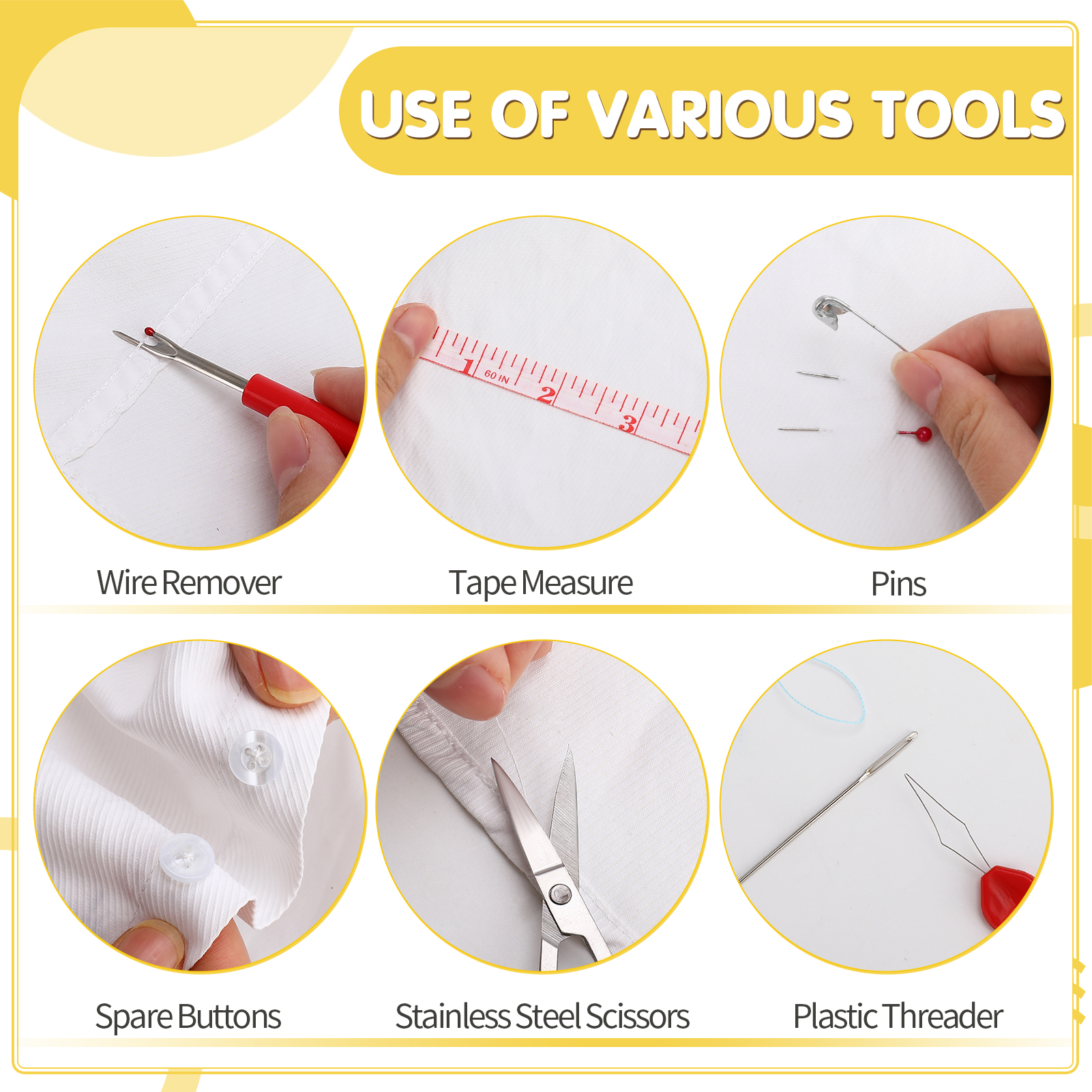 Armscye Sewing Kit with Case Portable Sewing Supplies for Home Traveler, Adults, Beginner, Emergency, Contains 18 Sewing Thread, Scissors, Needles, Measure