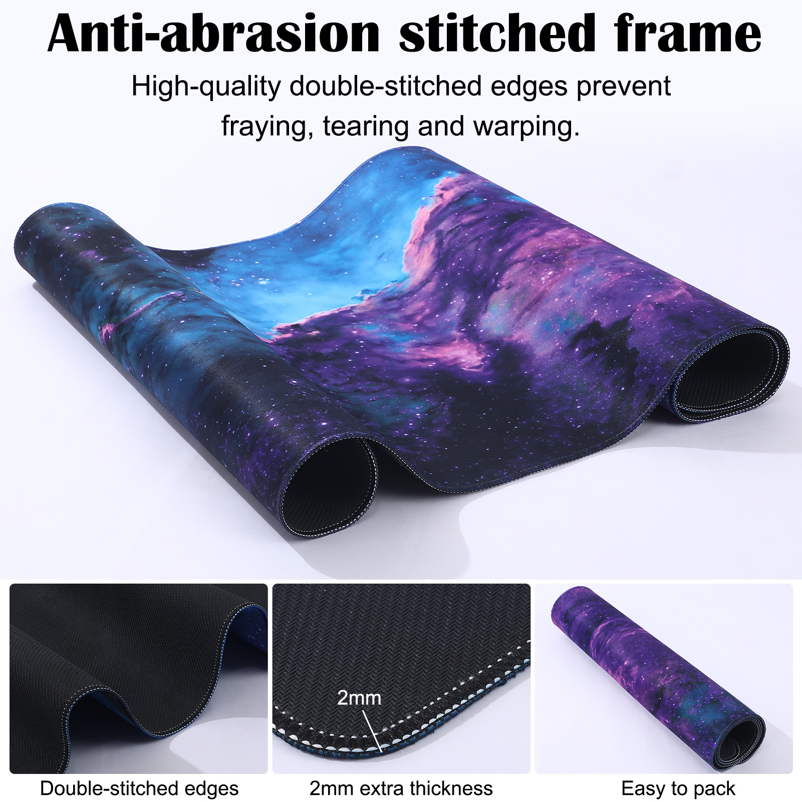 sixwipe Gaming Mouse Pad, Large Topographic Mouse Pad 35.4x15.6 in, Anti-Slip Rubber Base, Extended Desk Mat for Keyboard and Mouse, Perfect for Home, Office, and Gaming Setups