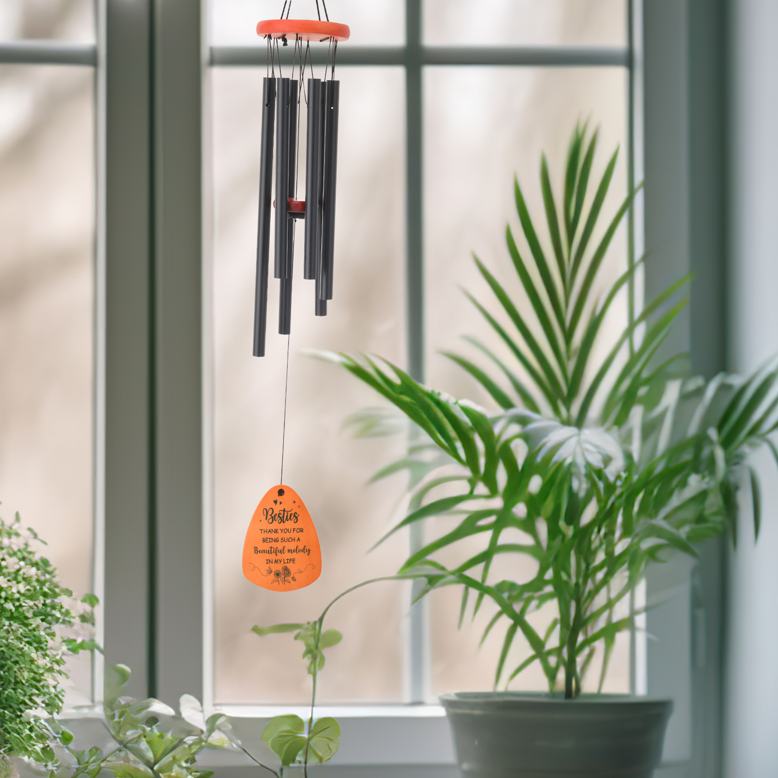 topjuju Wind Chimes for Friend, Best Friendship Gifts Sister Gifts on Birthday Christmas, Metal Windchimes Outdoors with Adjustable Sound Quality, Windchimes Outdoors Decor for Patio Porch Garden