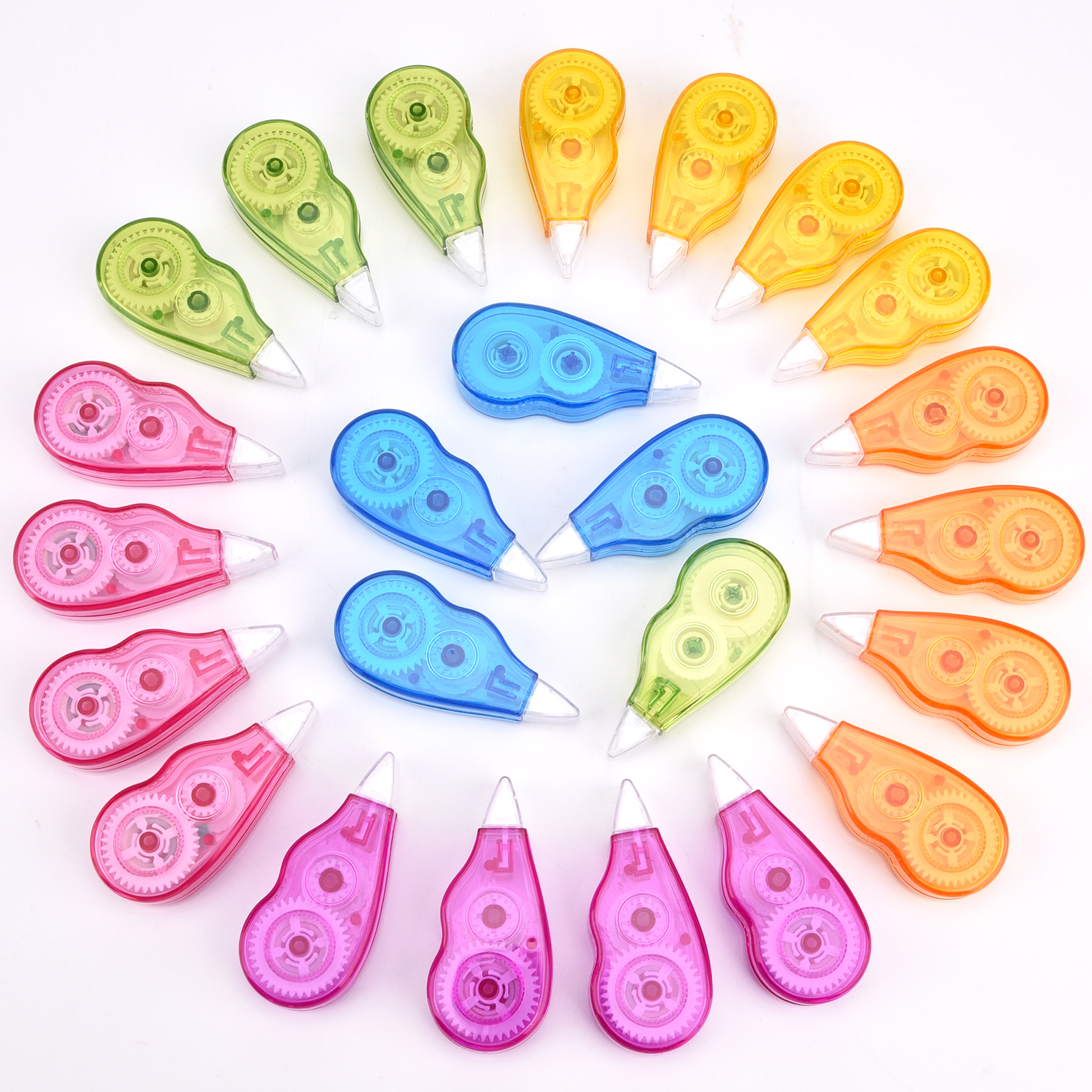 sixwipe 24 Pack White-Out Correction Tape,0.2 * 157.5 Inch Correction Tape,White Out Tape,Tear Resistant Tape,Correct Wrong Writing At Any Time for School,Office