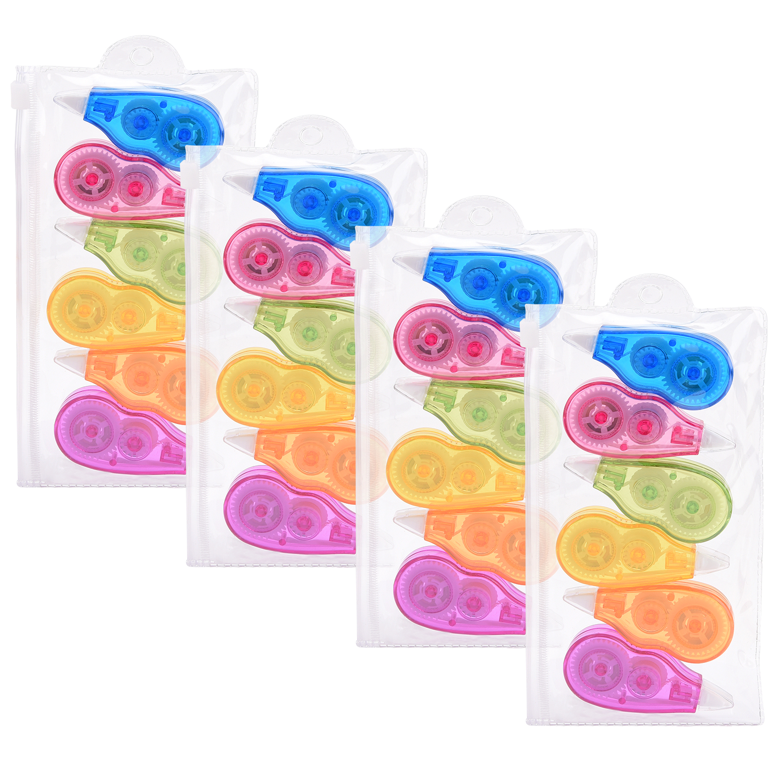 sixwipe 24 Pack White-Out Correction Tape,0.2 * 157.5 Inch Correction Tape,White Out Tape,Tear Resistant Tape,Correct Wrong Writing At Any Time for School,Office