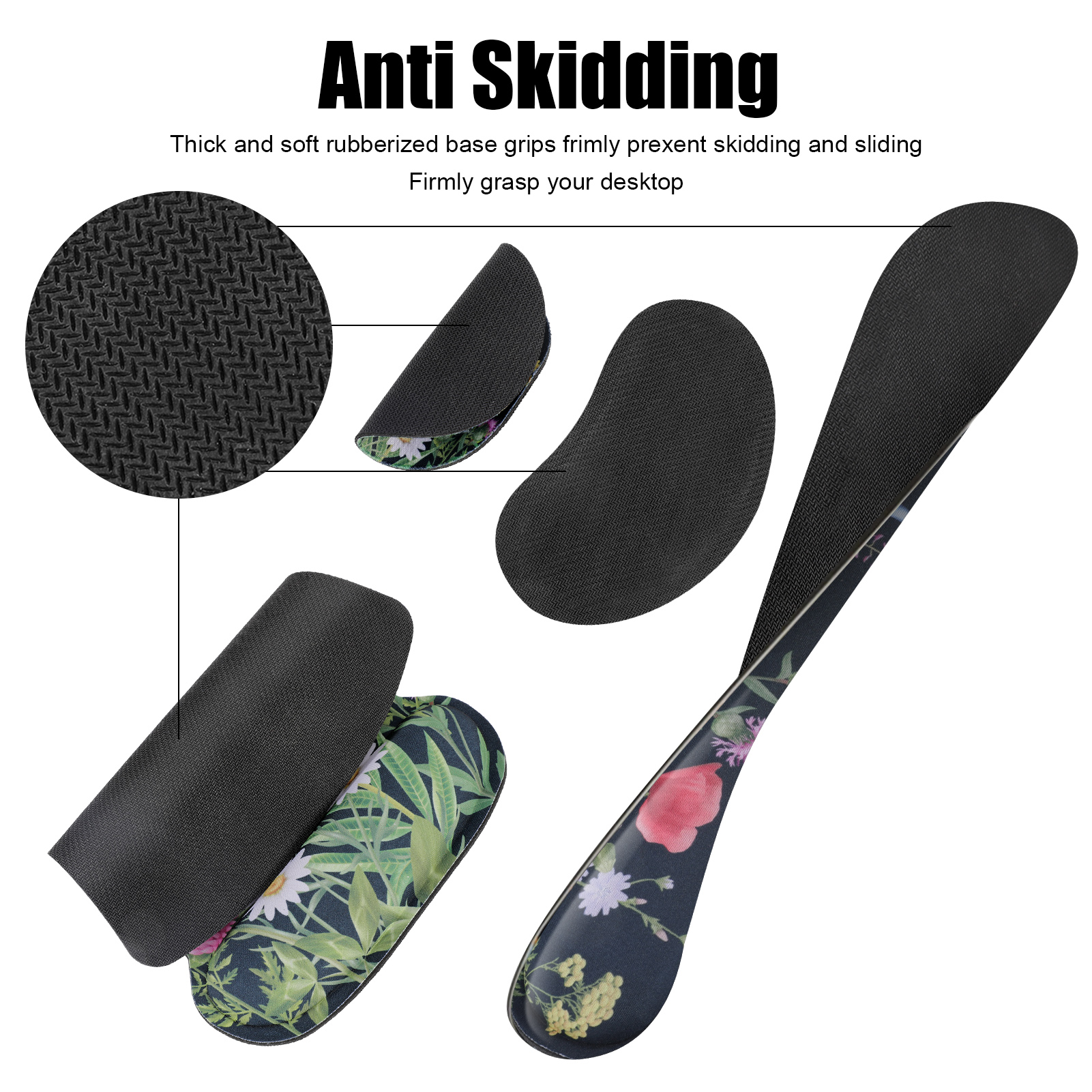 sixwipe Ergonomic Mouse Pad with Wrist Rest, No Slip Desk Keyboard Wrist Rest and Computer Wrist Support, Memory Foam Keyboard Wrist Pad with Cup Coaster for Easy Typing and Hand Pain Relief