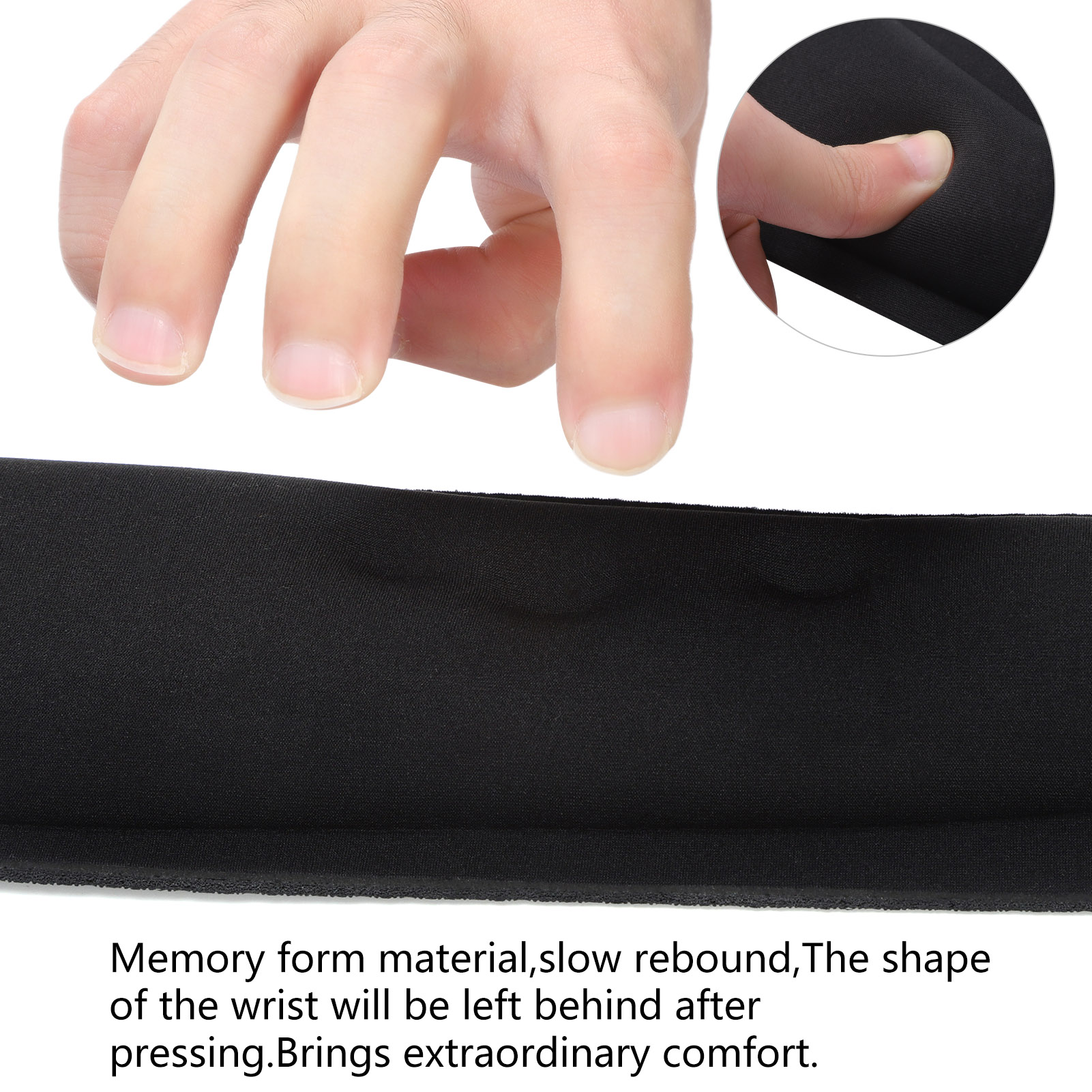 sixwipe Ergonomic Mouse Pad with Wrist Rest, No Slip Keyboard Wrist Rest and Computer Wrist Support, Memory Foam Wrist Pad for Keyboard for Easy Typing and Hand Pain Relief