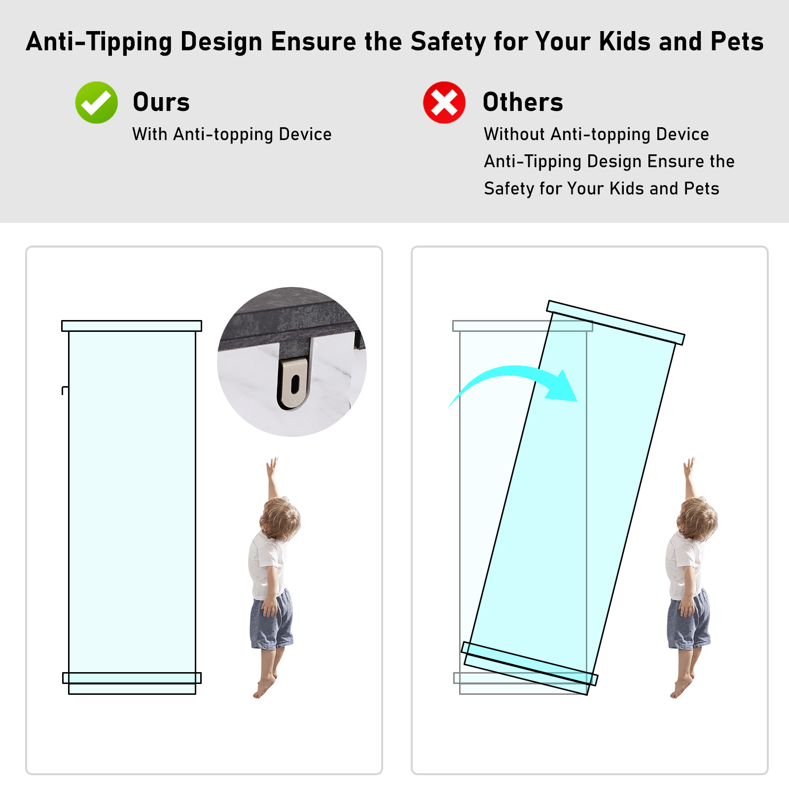 Blotout Luxury 10 Drawer Dresser, White Dresser for Bedroom, 70" Wood Dressers TV Stand with Charging Station & Gold Handle, Modern Wood Dressers & Chests of Drawers