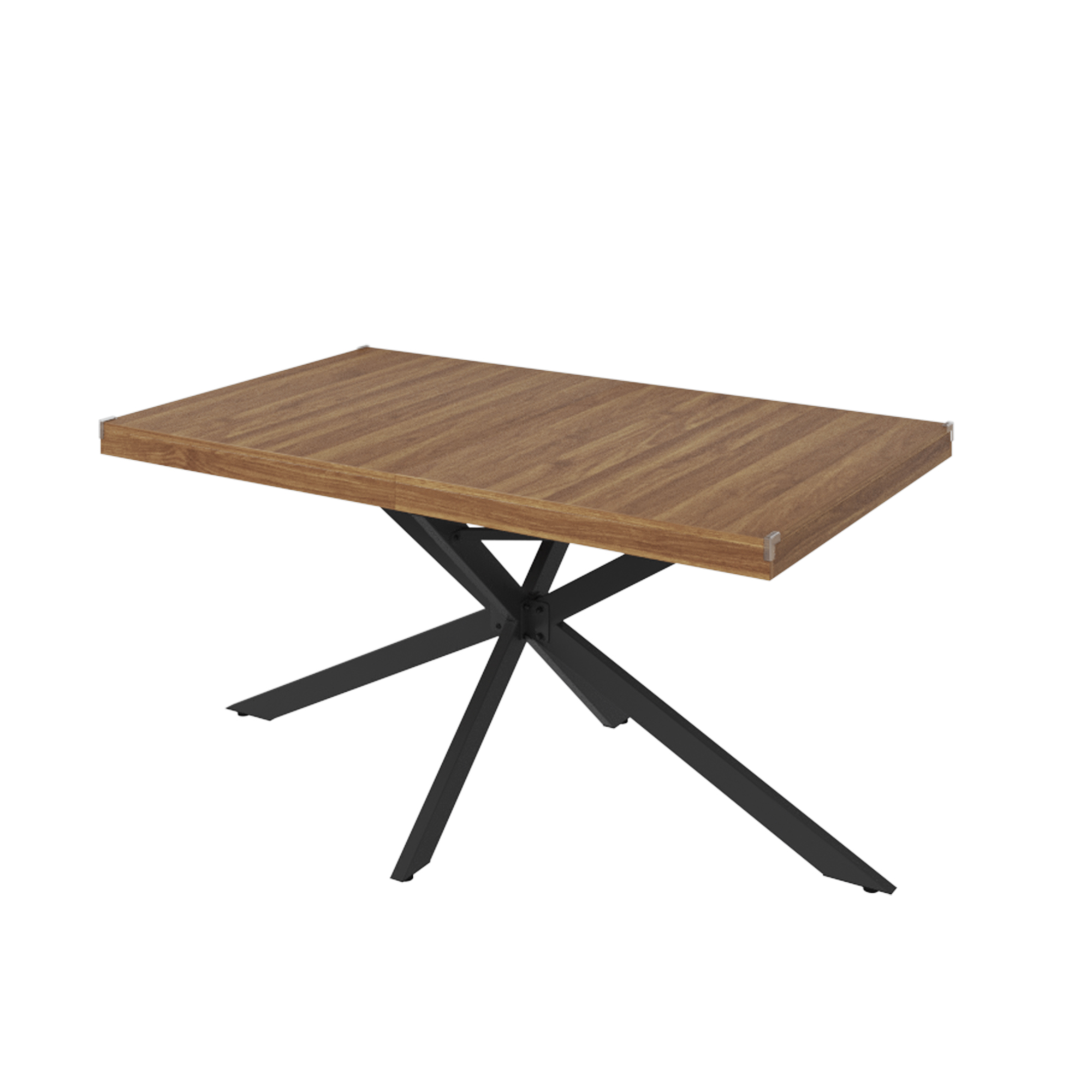 59.1"-78.7" Extendable Dining Table for 6-8,Modern Kitchen Table with Hidden Storage,Metal Support Legs, Stable Structure