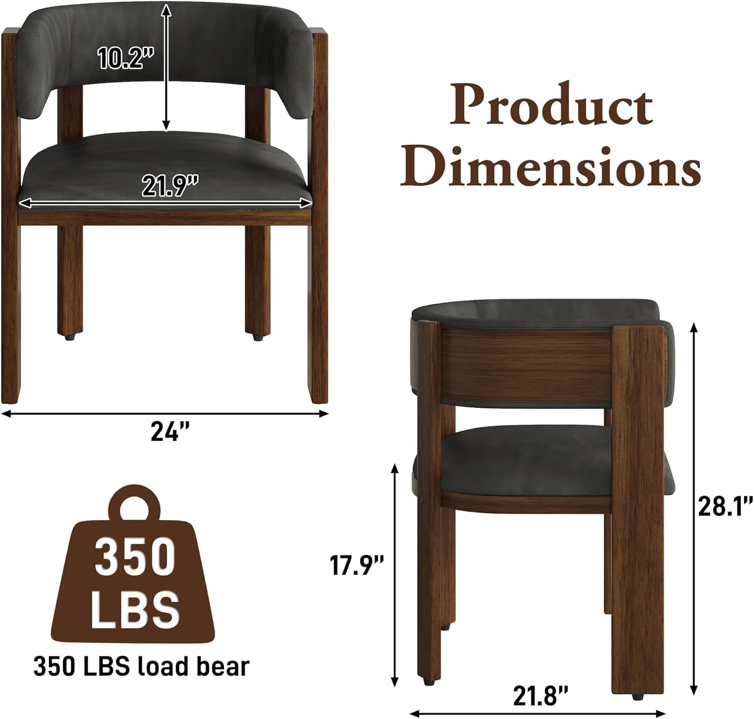 Anpoo Upholstered Dining Chair Set Of 2/4/6/8