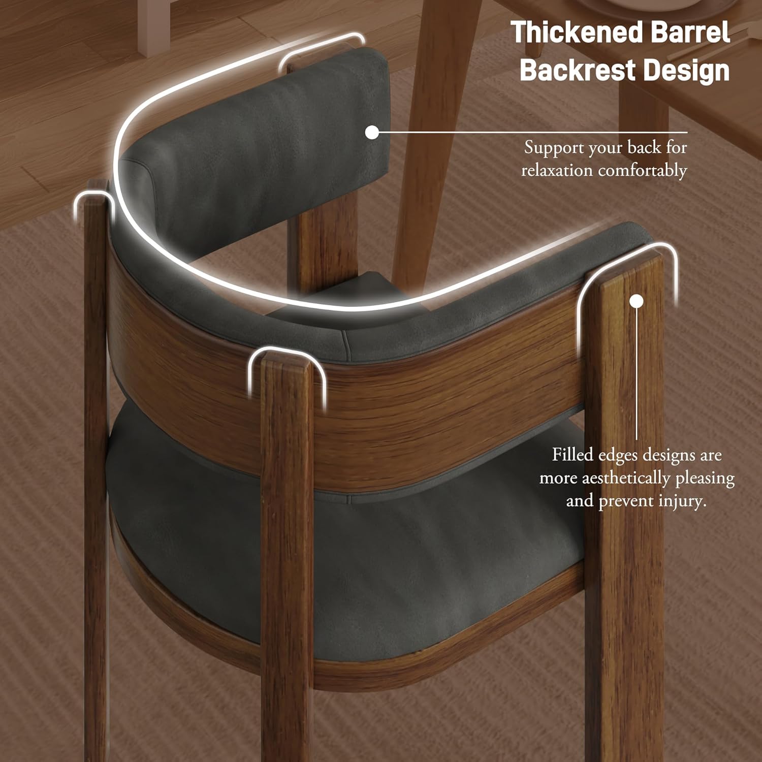 Anpoo Upholstered Dining Chair Set Of 2/4/6/8