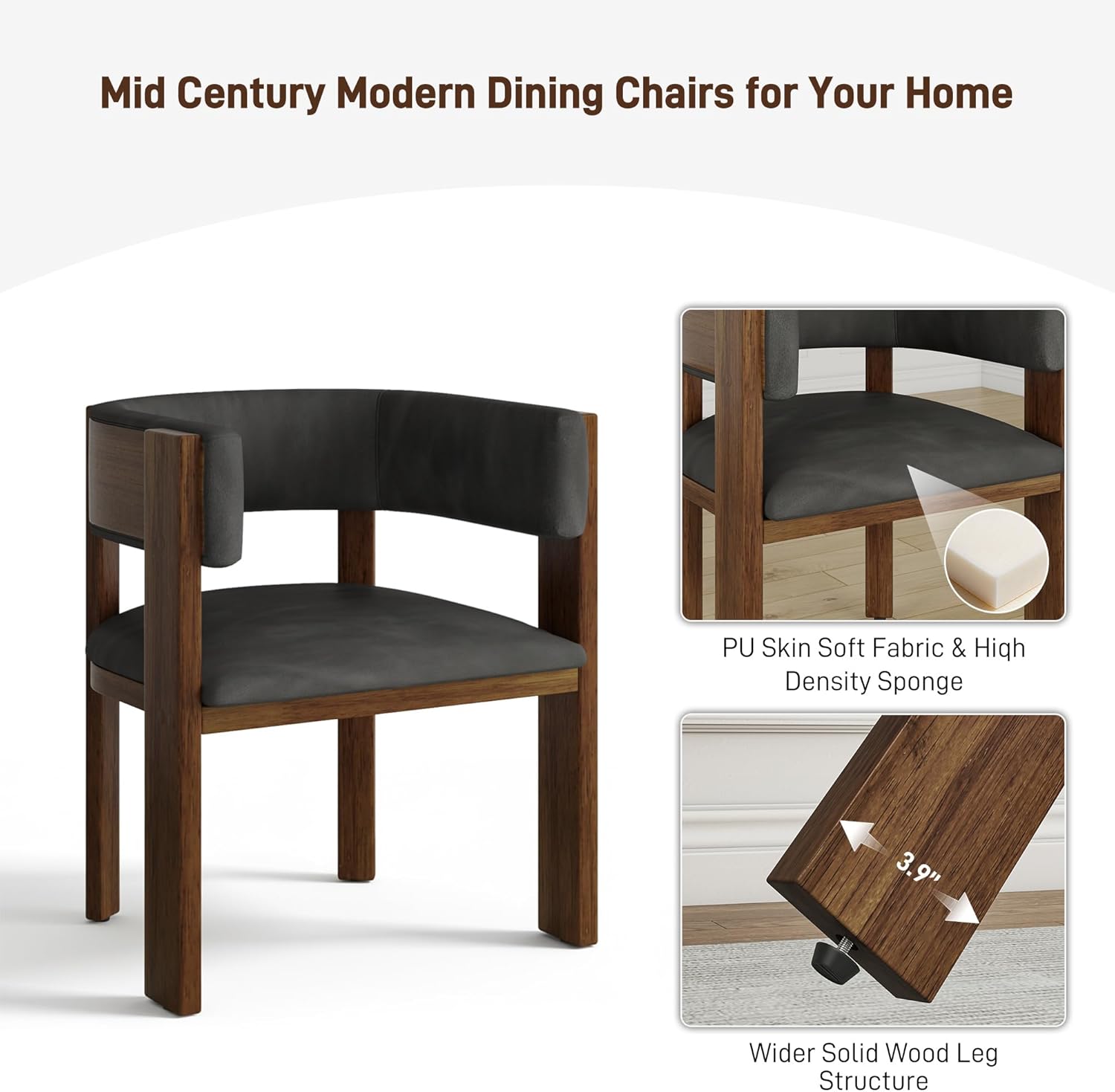 Anpoo Upholstered Dining Chair Set Of 2/4/6/8