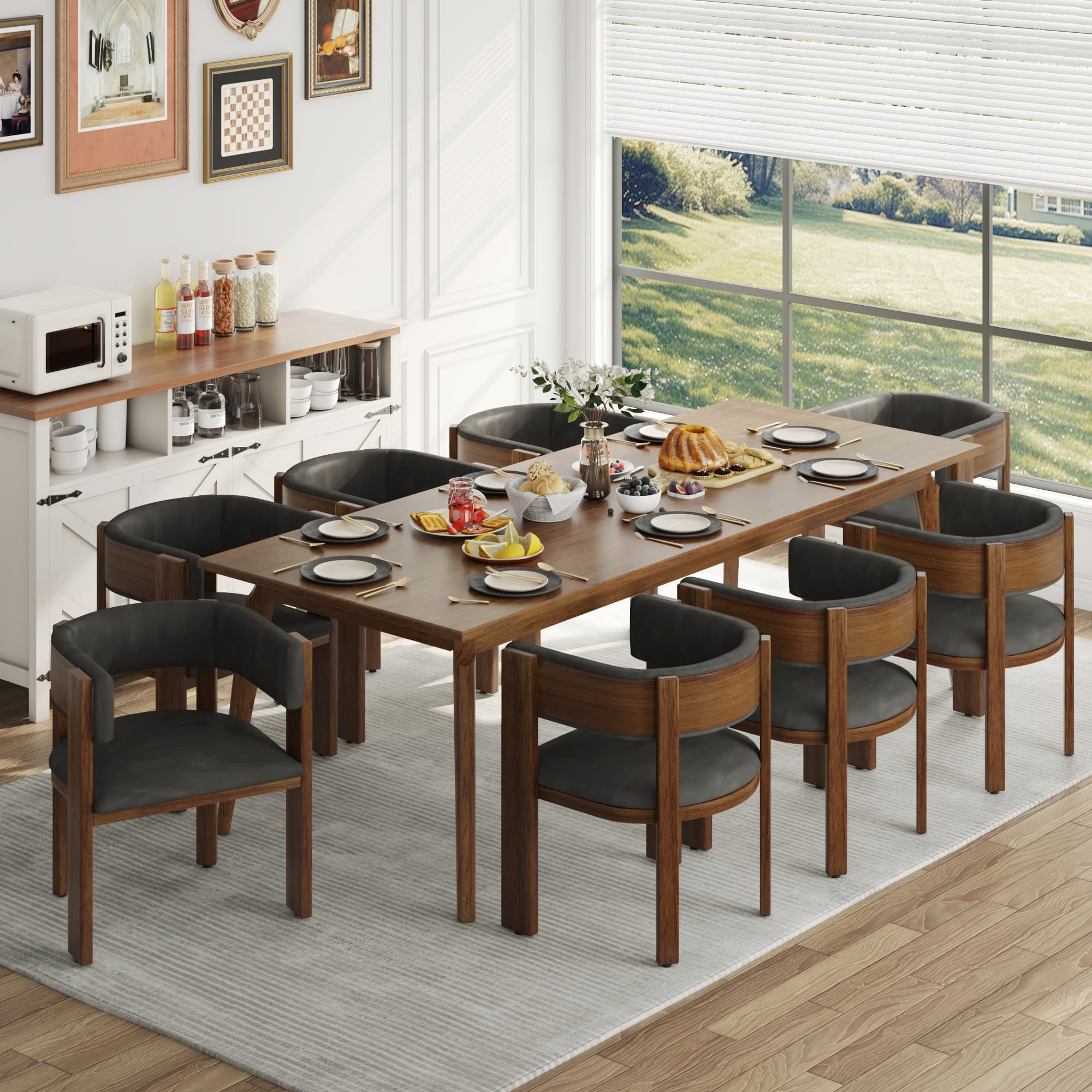 Anpoo Upholstered Dining Chair Set Of 2/4/6/8