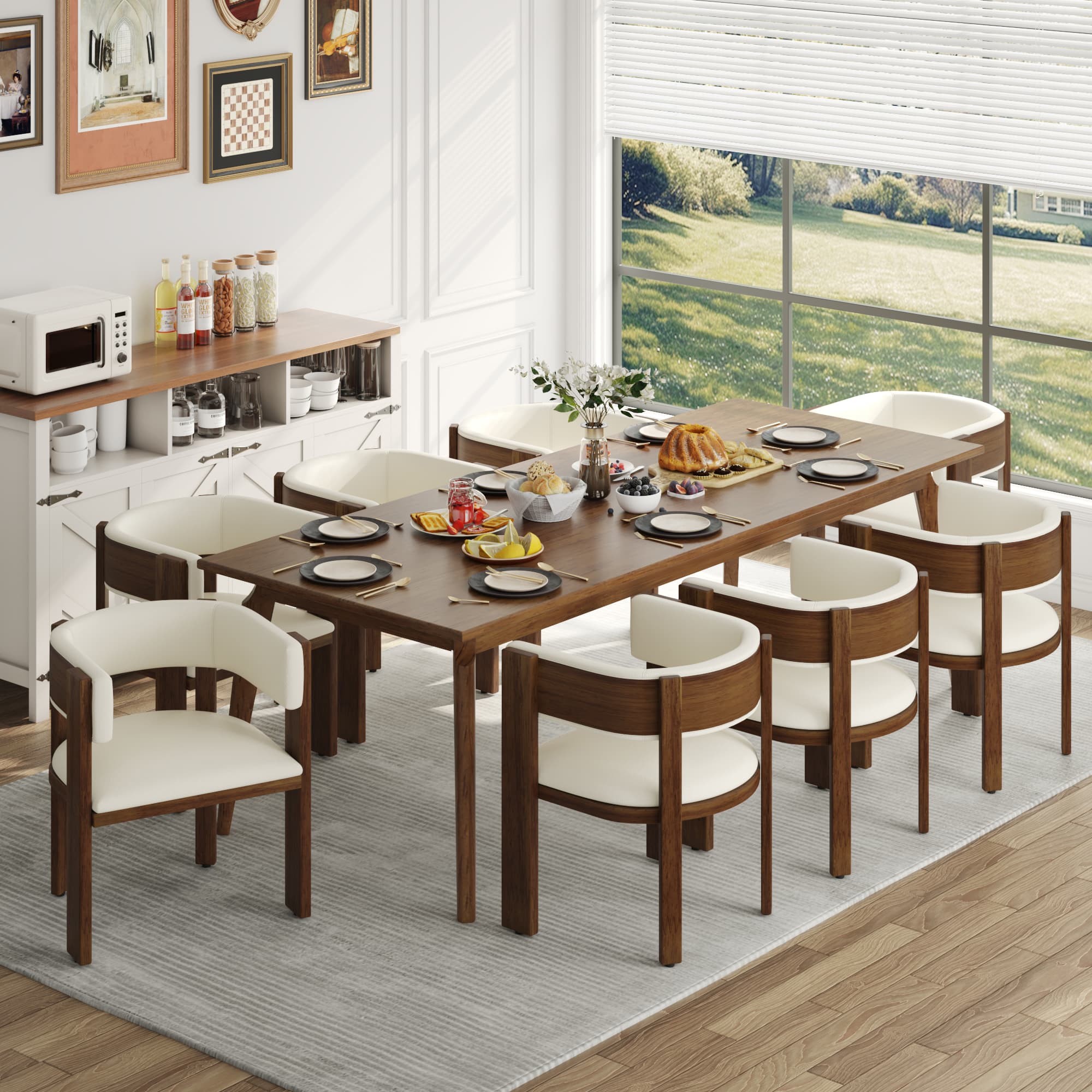 Anpoo Upholstered Dining Chair Set Of 2/4/6/8