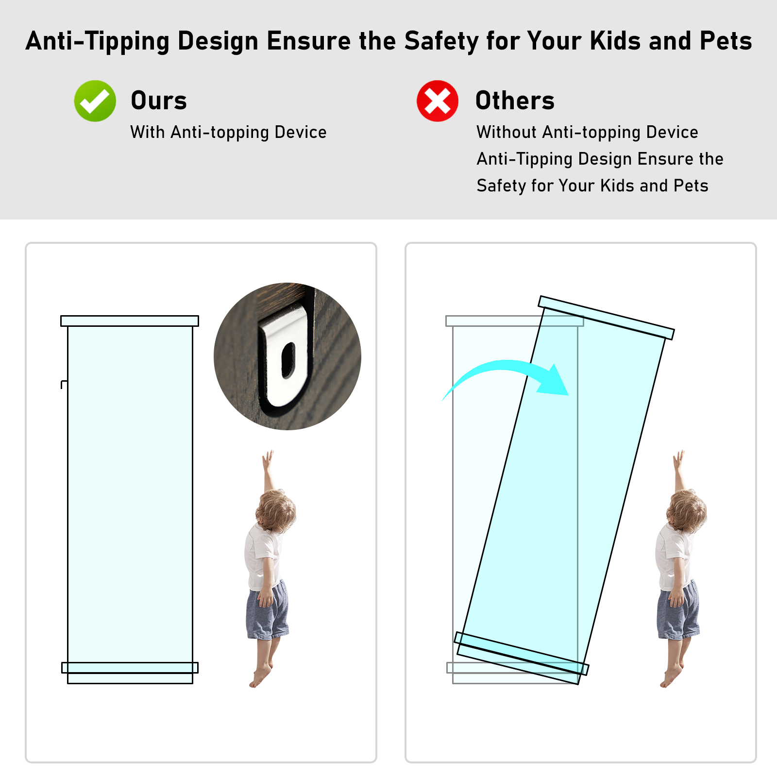 Blotout 70" Large Long Dresser, Luxury 10 Drawer Dresser with Deep Big Drawers, Dressers TV Stand with Charging Station, Wooden Chest of Drawers Brown Dresser for Bedroom